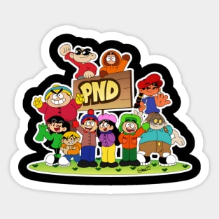 KND and south park Sticker